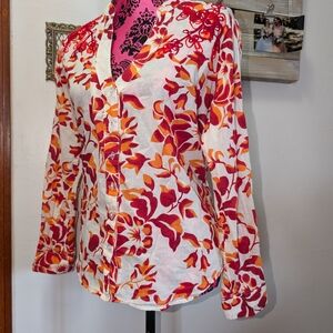 Floral Button-Up Women’s Top